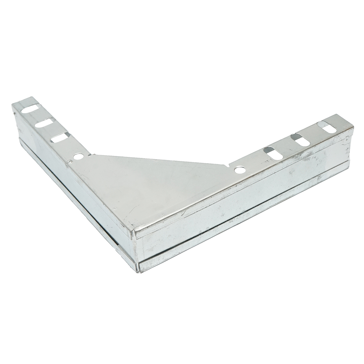 Cot vertical 90 grade de coborare din otel galvanizat pentru jgheab 25x50mm - imagine 2
