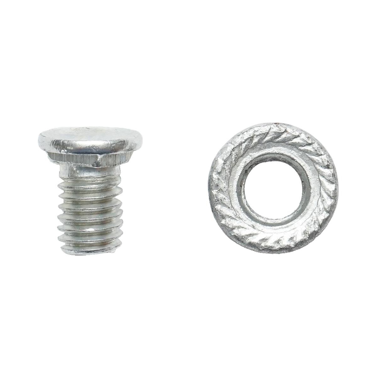 Set 100 suruburi cu piulita M8x12mm pentru element imbinare jgheab metalic - imagine 3