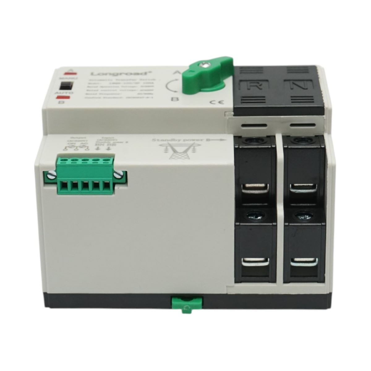 Comutator ATS 220V monofazat, separator automat de la panouri fotovoltaice la generator ATS-2P-63A Suntree - imagine 2