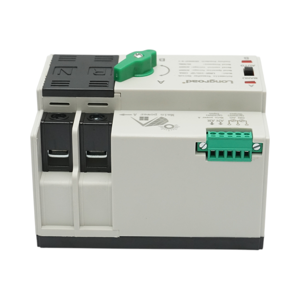 Comutator ATS 220V monofazat, separator automat de la panouri fotovoltaice la generator ATS-2P-63A Suntree - imagine 4