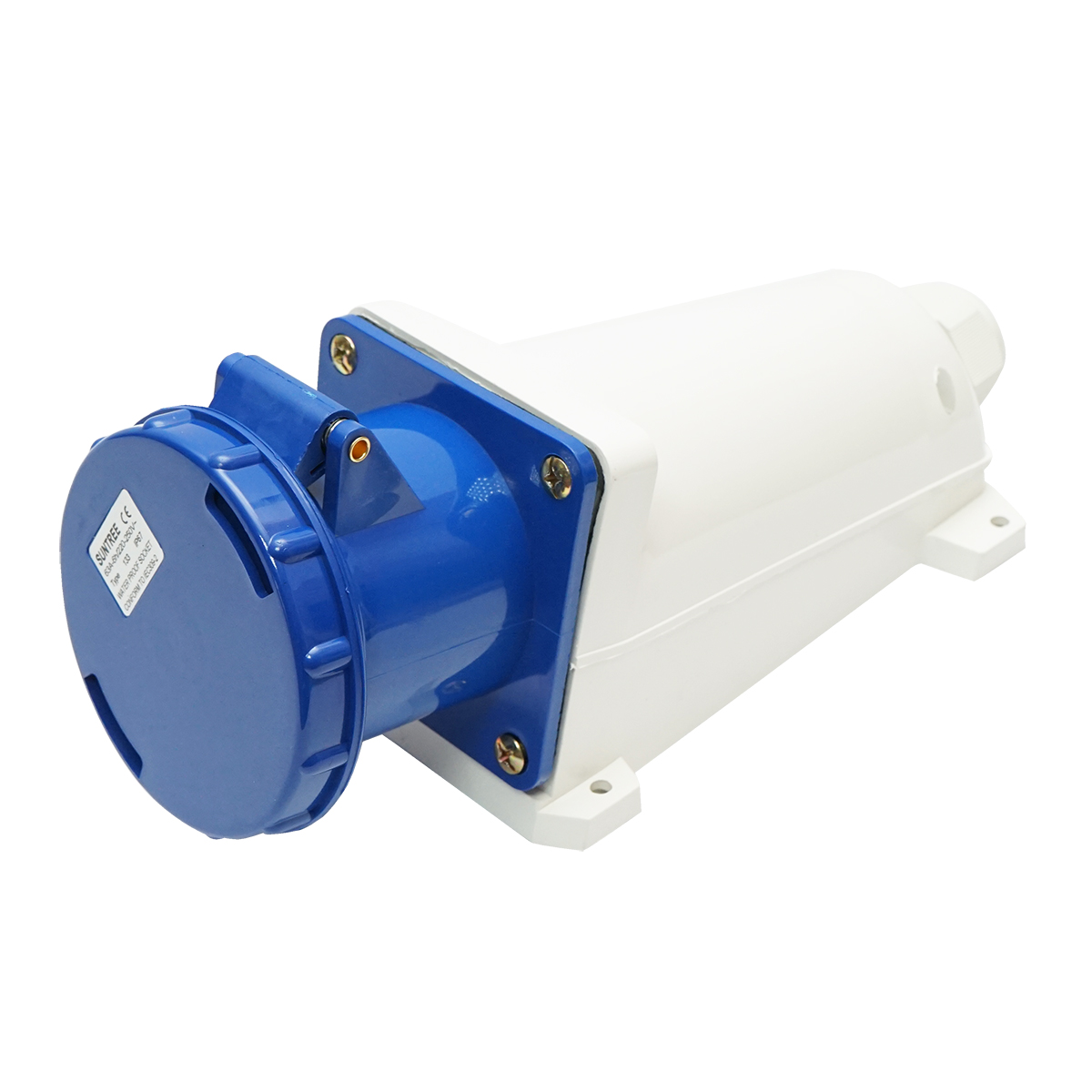 Priza industriala aparenta monofazica 63A, 250V, IP67, 6H Suntree
