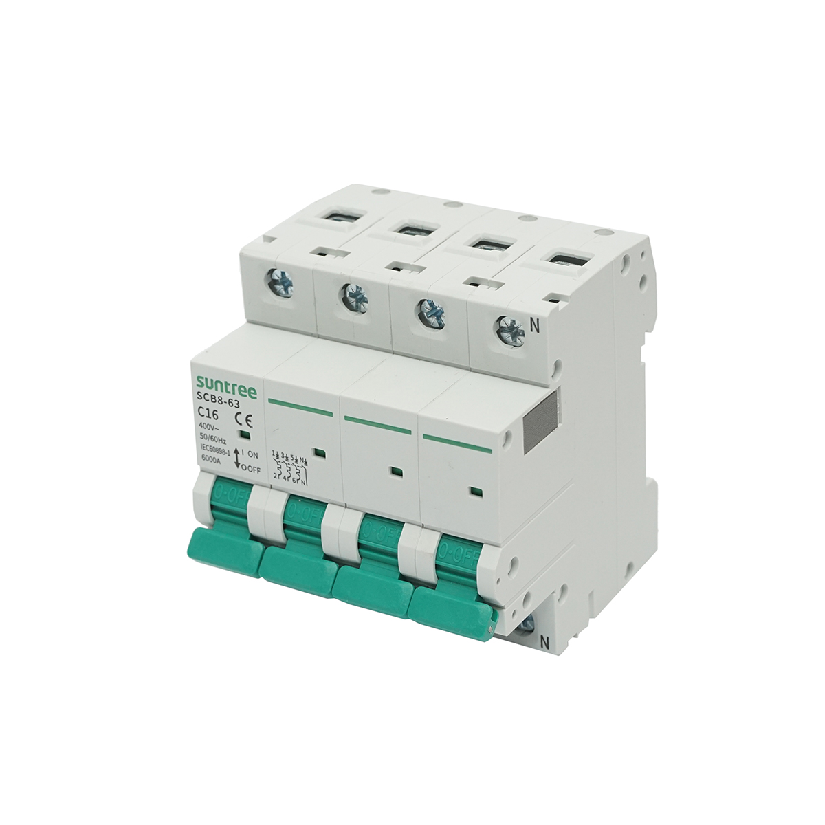 Siguranta automata tip intrerupator 3P+N, 16A 400VAC Suntree - imagine 2