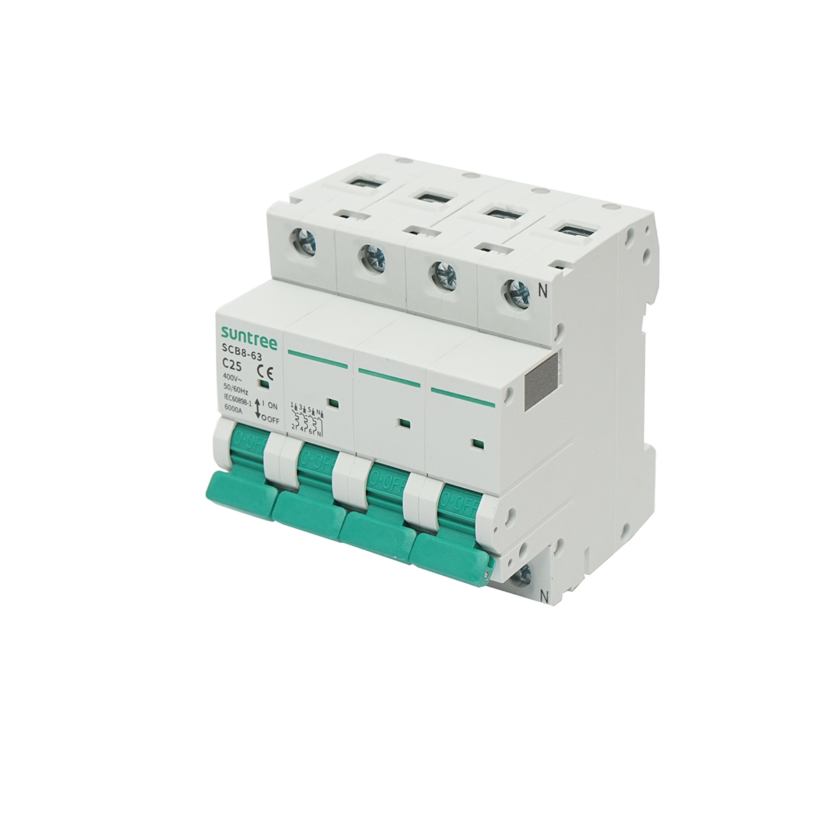 Siguranta automata tip intreruptor 3P+N, 25A 400VAC Suntree - imagine 2