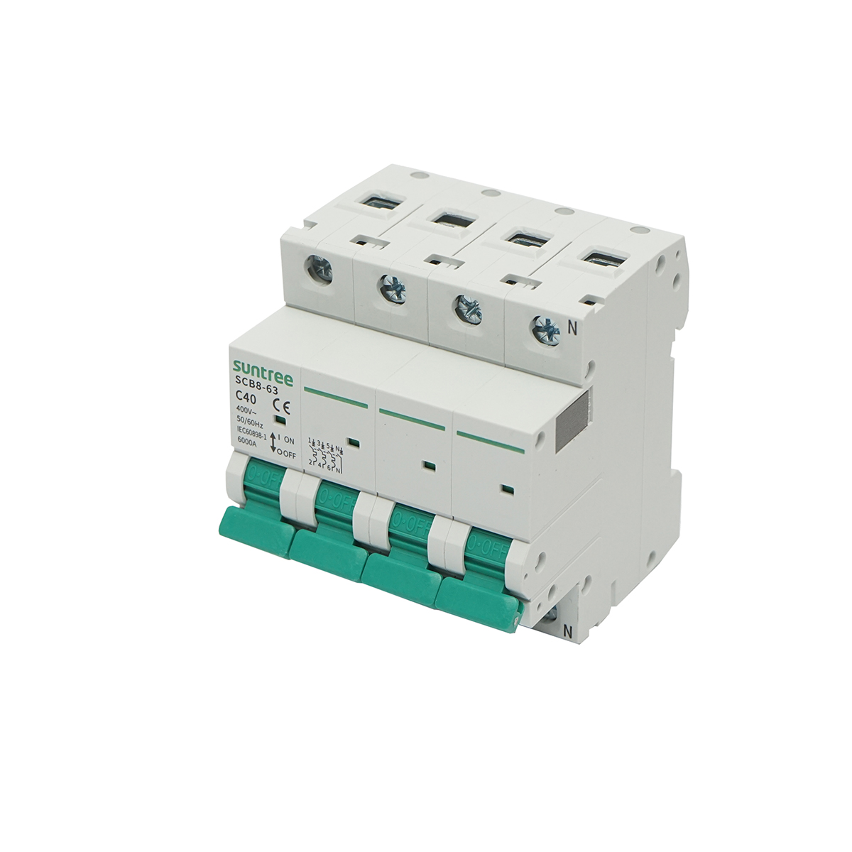 Siguranta automata tip intrerupator 3P+N, 40A 400VAC Suntree - imagine 2