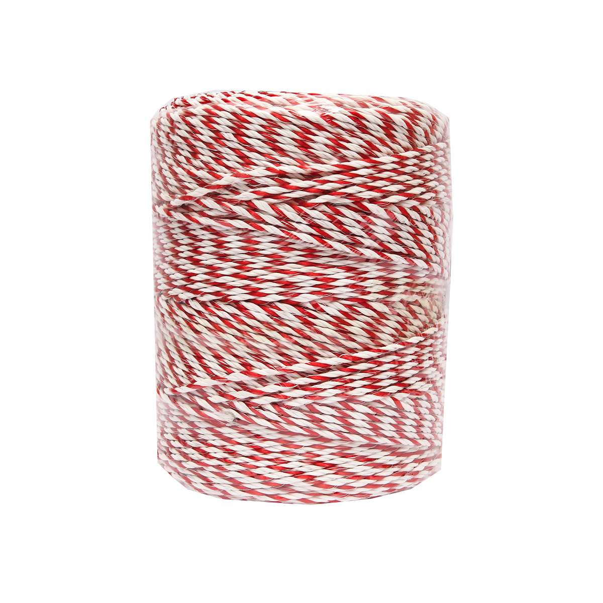 Rola fir alb-rosu fi 3.8mm insertie metalica 4x0.28mm SS, 500m gard electric Breckner Germany - imagine 4