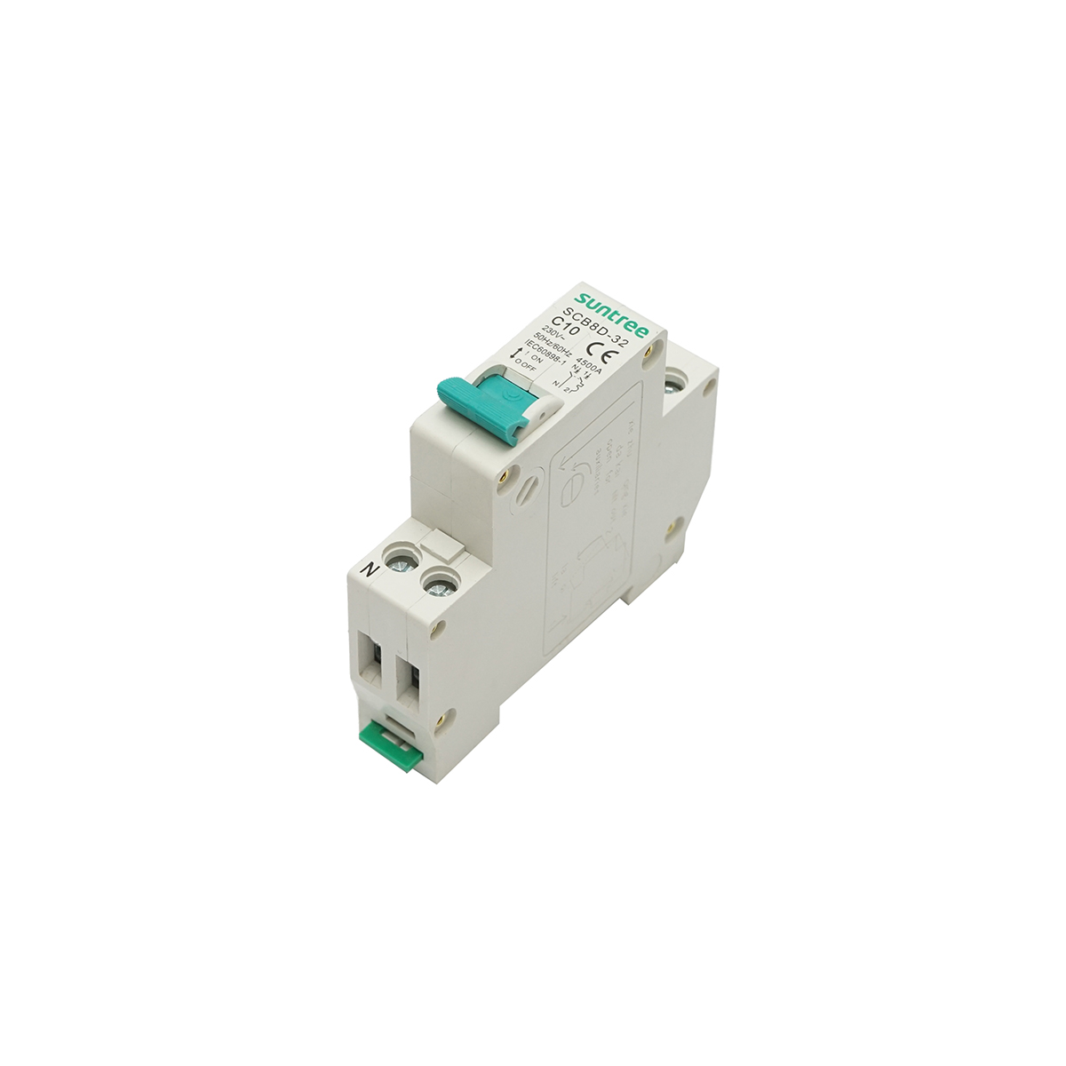 Siguranta automata bipolara 1P+N, 10A, 4.5kA Suntree - imagine 4