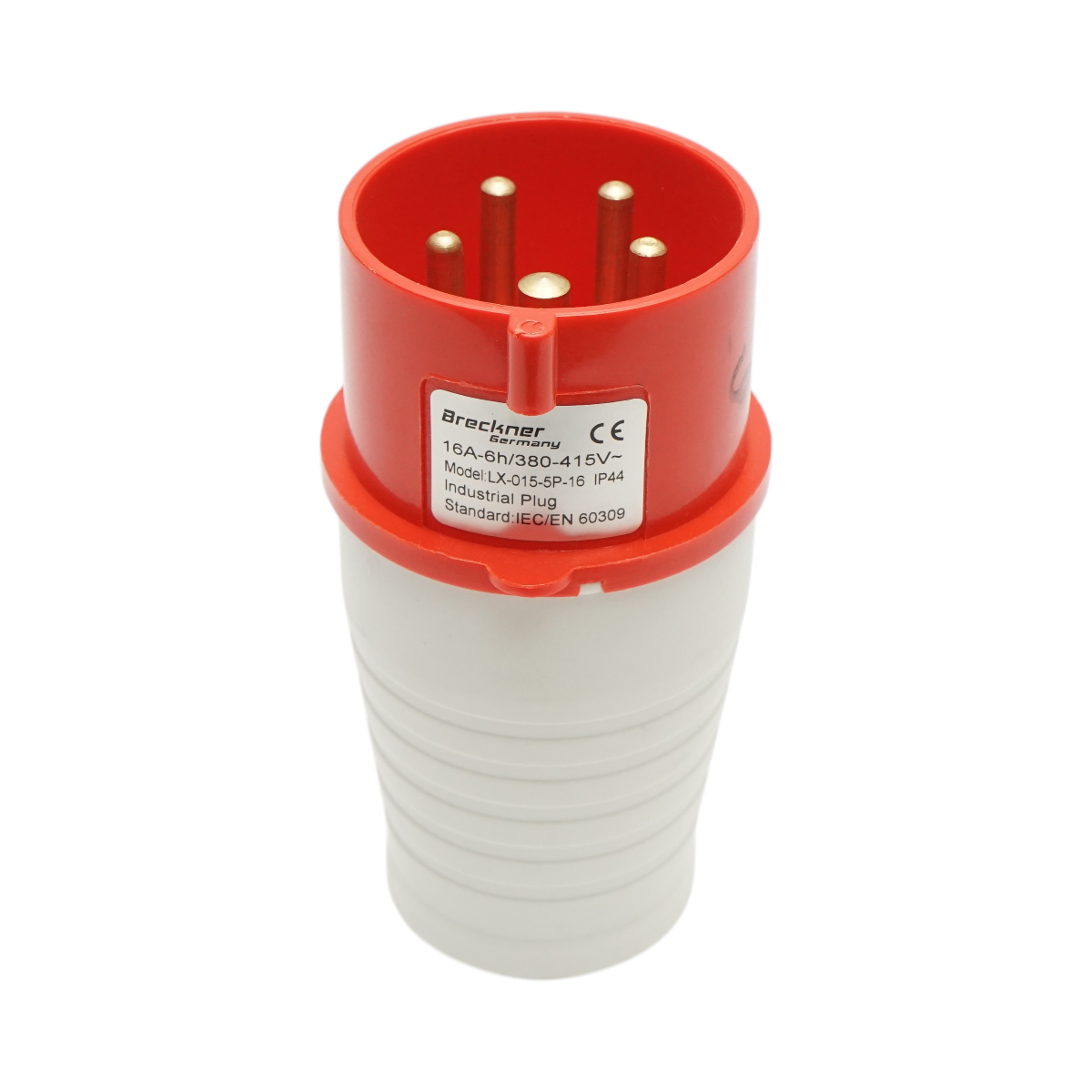 Stecher, fisa pentru priza industriala trifazata 16A, 415V, IP44, 6H Breckner Germany - imagine 2