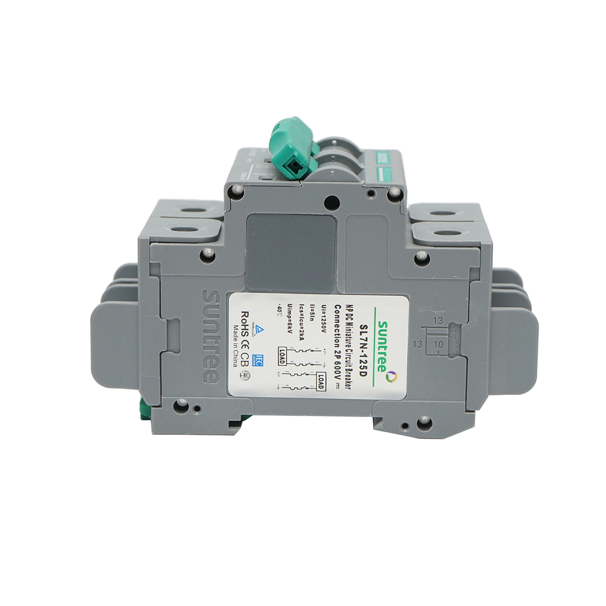 Siguranta automata pentru panouri solare 2P, 125A 600VAC Suntree - imagine 5