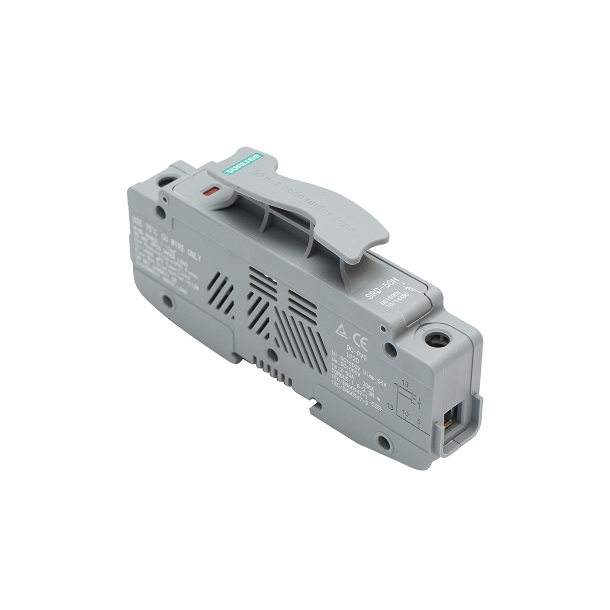 Soclu, separator gPV pentru siguranta fuzibila 10/14x85mm 1P, 1500V Suntree - imagine 4