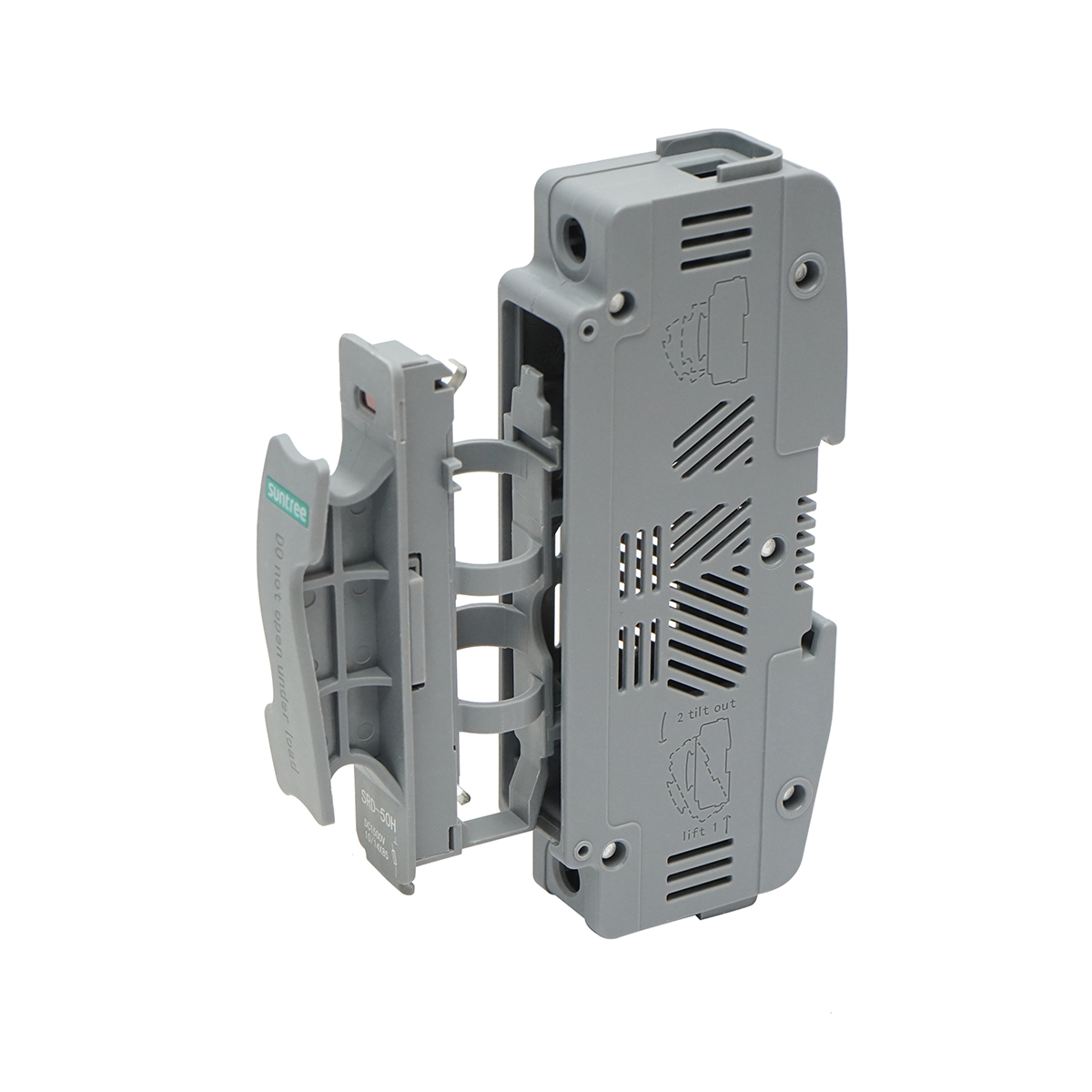 Soclu, separator gPV pentru siguranta fuzibila 10/14x85mm 1P, 1500V Suntree - imagine 2