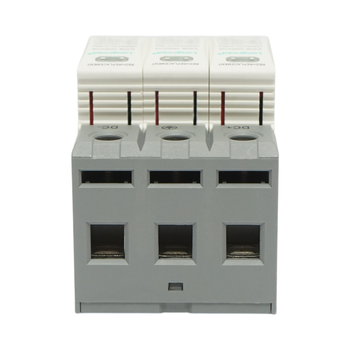 Descarcator la supratensiune cu semnalizare pentru sisteme fotovoltaice DC 3P, 1000VDC Longroad - imagine 3