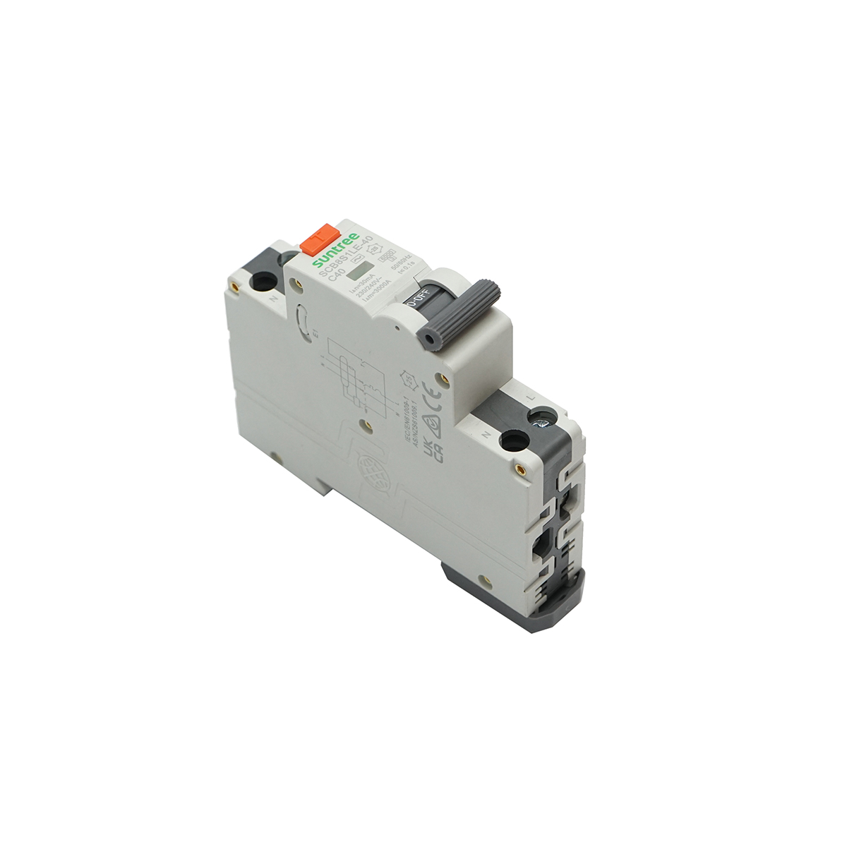Intrerupator automata cu protectie diferentiala RCBO 1P+N 40A 30mA, AC Suntree - imagine 3