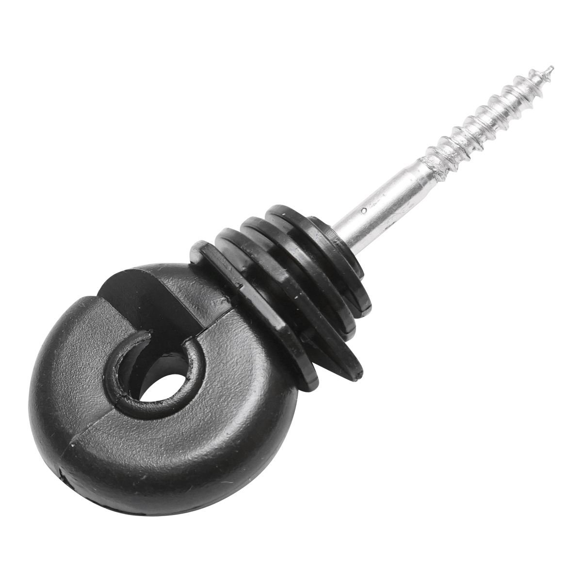 Izolator compact negru fi 5.4mm 87x37mm gard electric Mezofarm - imagine 3