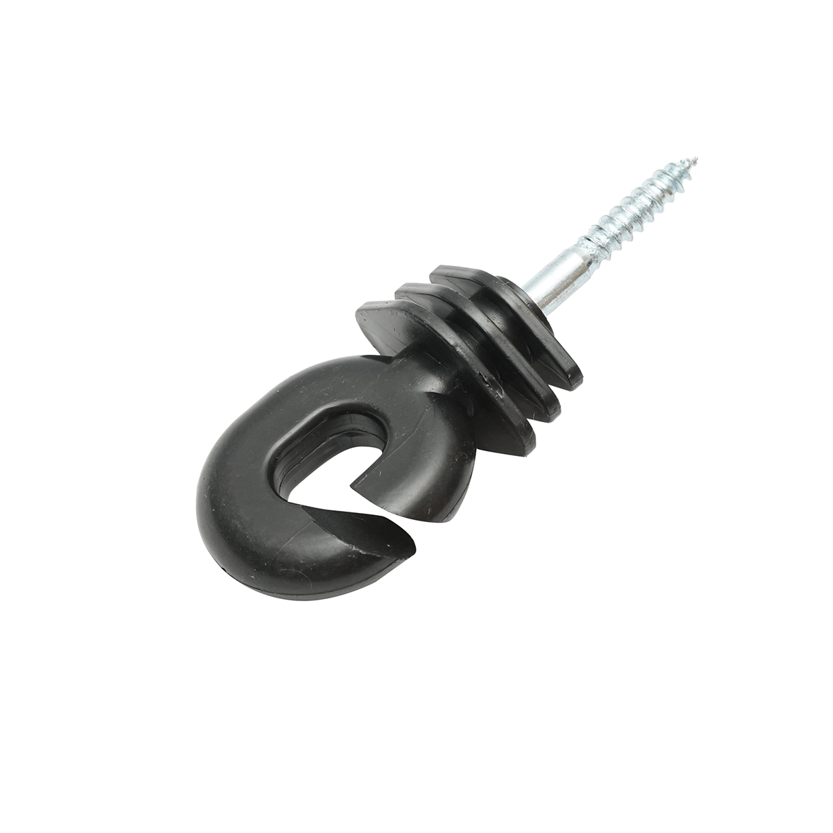Izolator compact negru fi 5.9mm 111x40mm gard electric Mezofarm - imagine 3