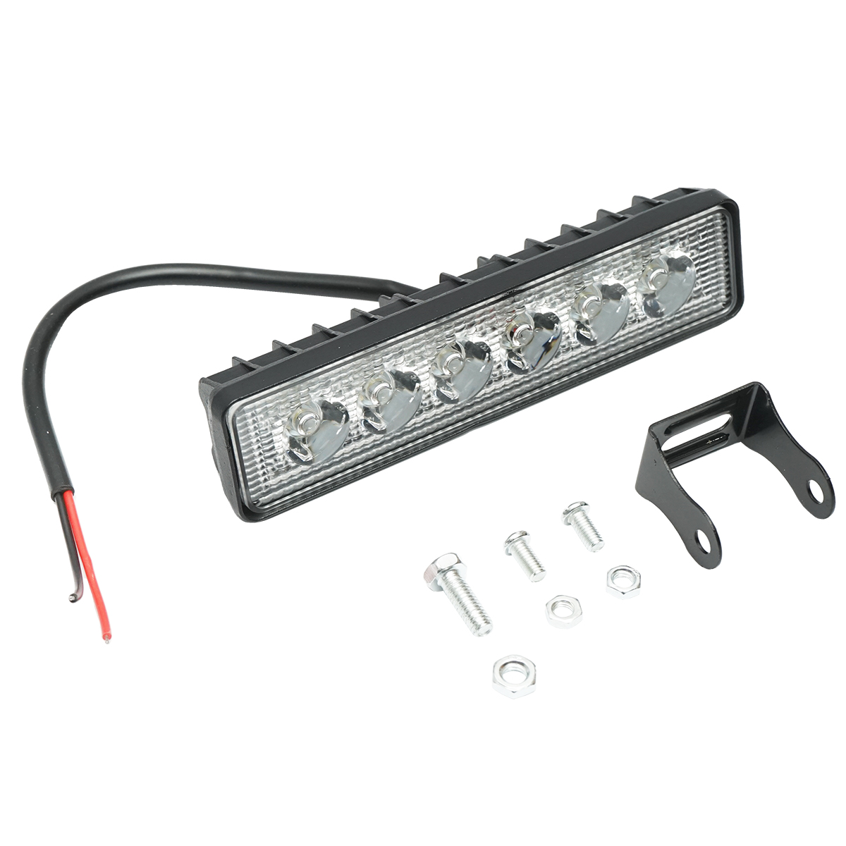 Lampa tip bara cu 6 LED-uri 10-60V 18W unghi radiere 30 de grade tip spot 160x43x42mm - imagine 3