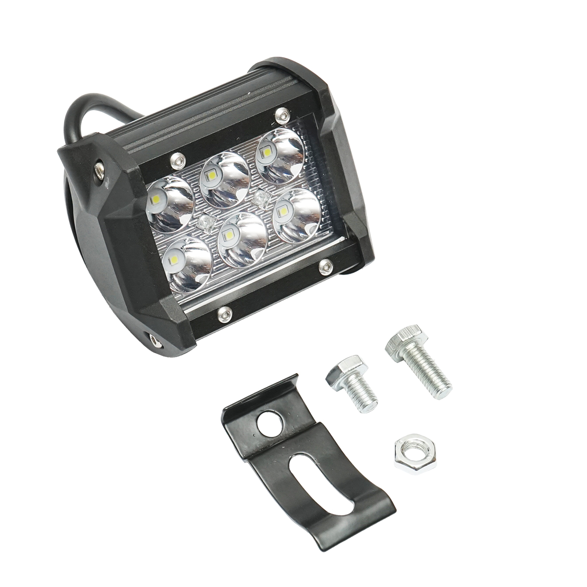 Lampa cu 6 LED-uri 10-30V 18W unghi radiere 30 de grade tip spot 4/9.8cm 6000K IP67 - imagine 3