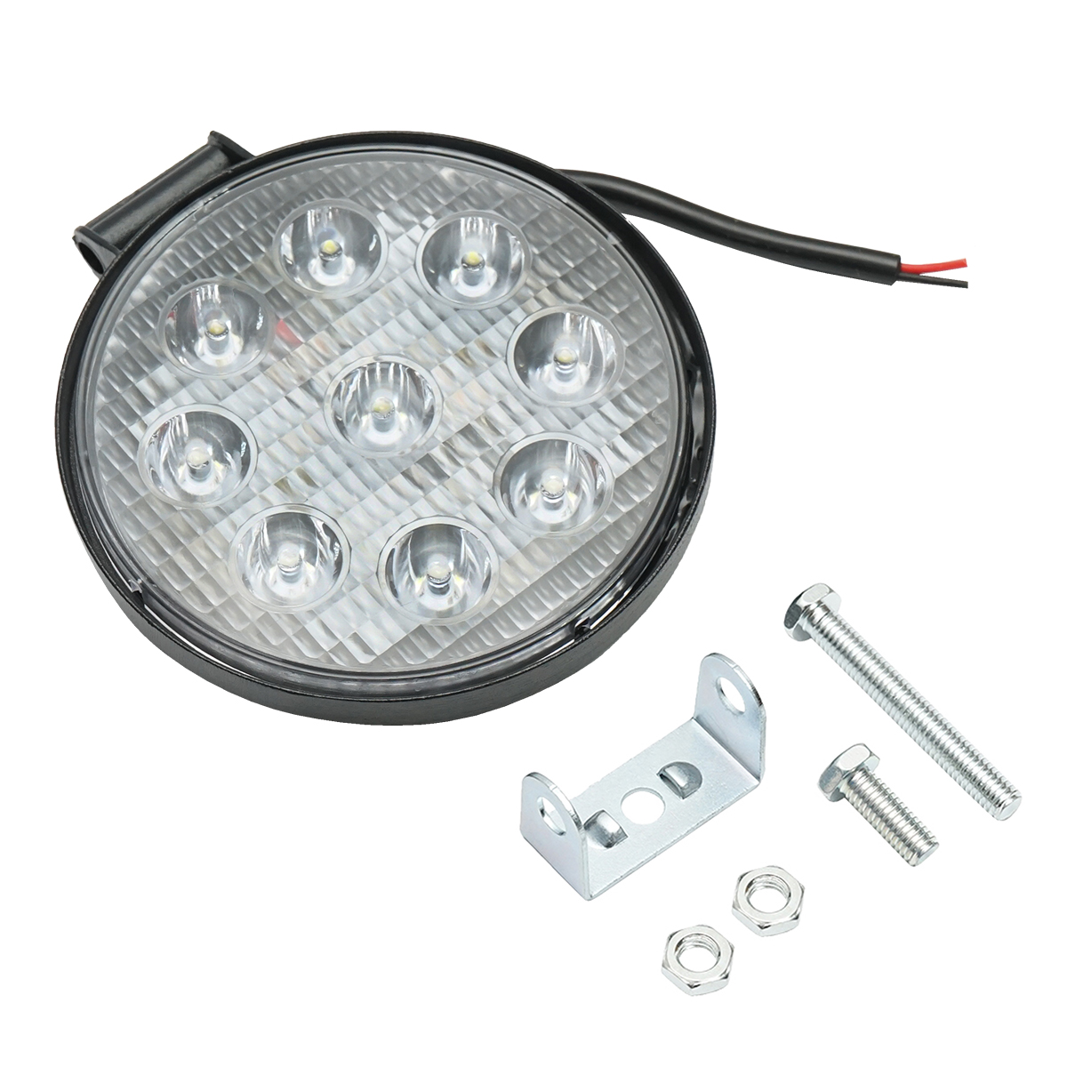 Lampa cu 9 LED-uri 10-60V 27W unghi radiere 60 de grade tip flood 6000K 107x107x51mm IP67 - imagine 3