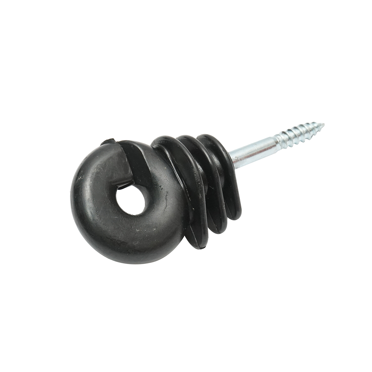 Izolator inelar Easy Drill negru fi 5.9mm 90x40 mm gard electric Mezofarm - imagine 3