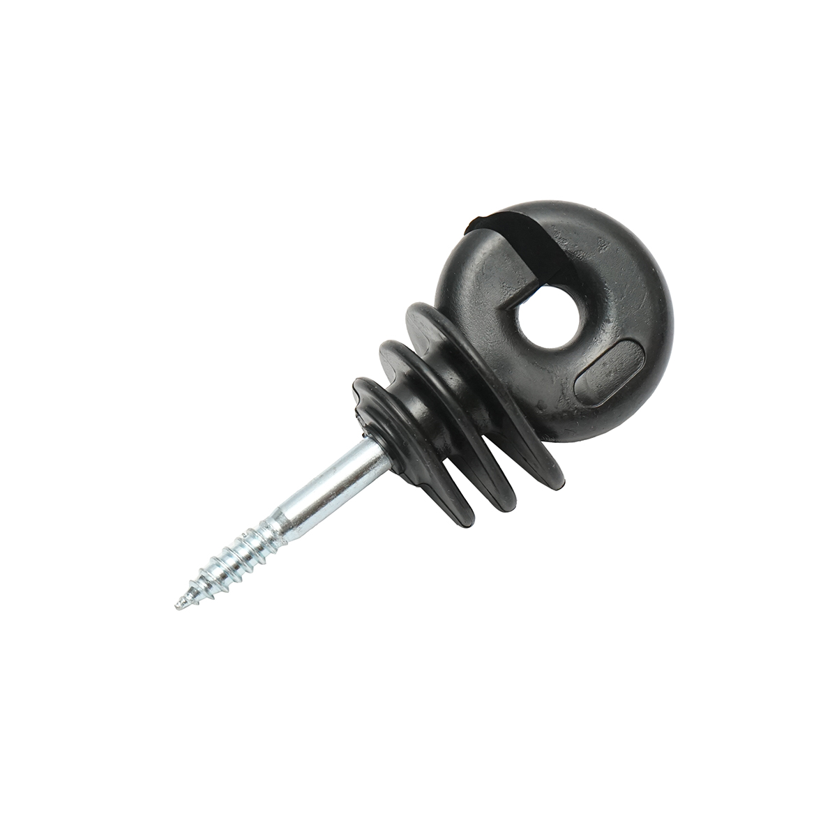 Izolator inelar Easy Drill negru fi 5.9mm 90x40 mm gard electric Mezofarm - imagine 2