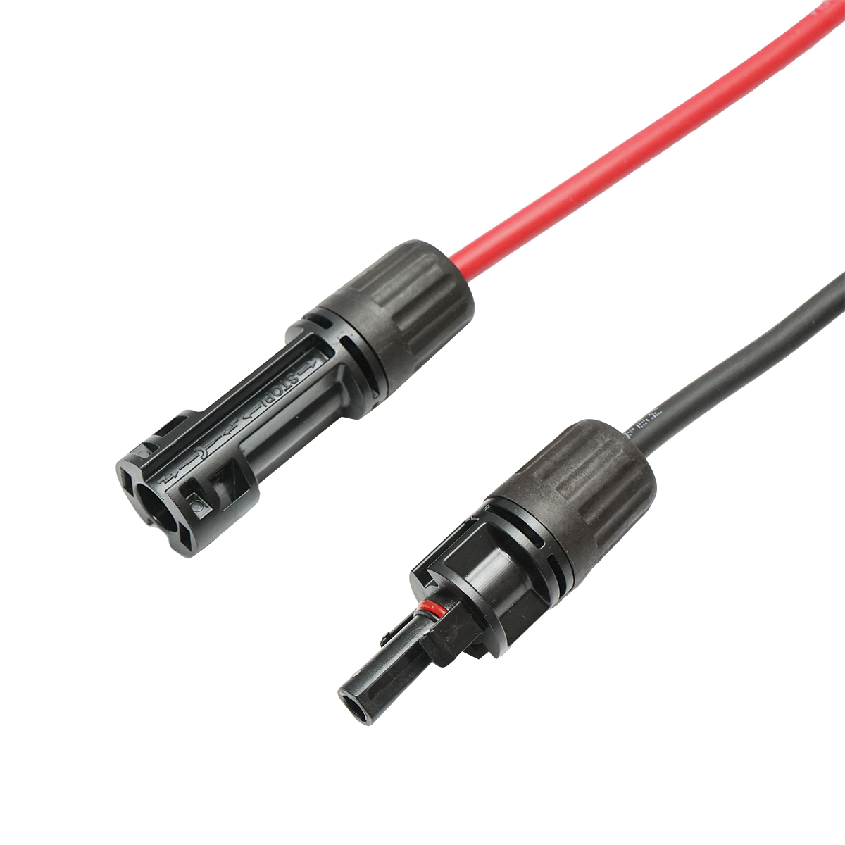 Set cablu panou solar 4mmx100cm rosu-negru, conectori MC4 1500V, PV-EN001 Breckner Germany - imagine 3