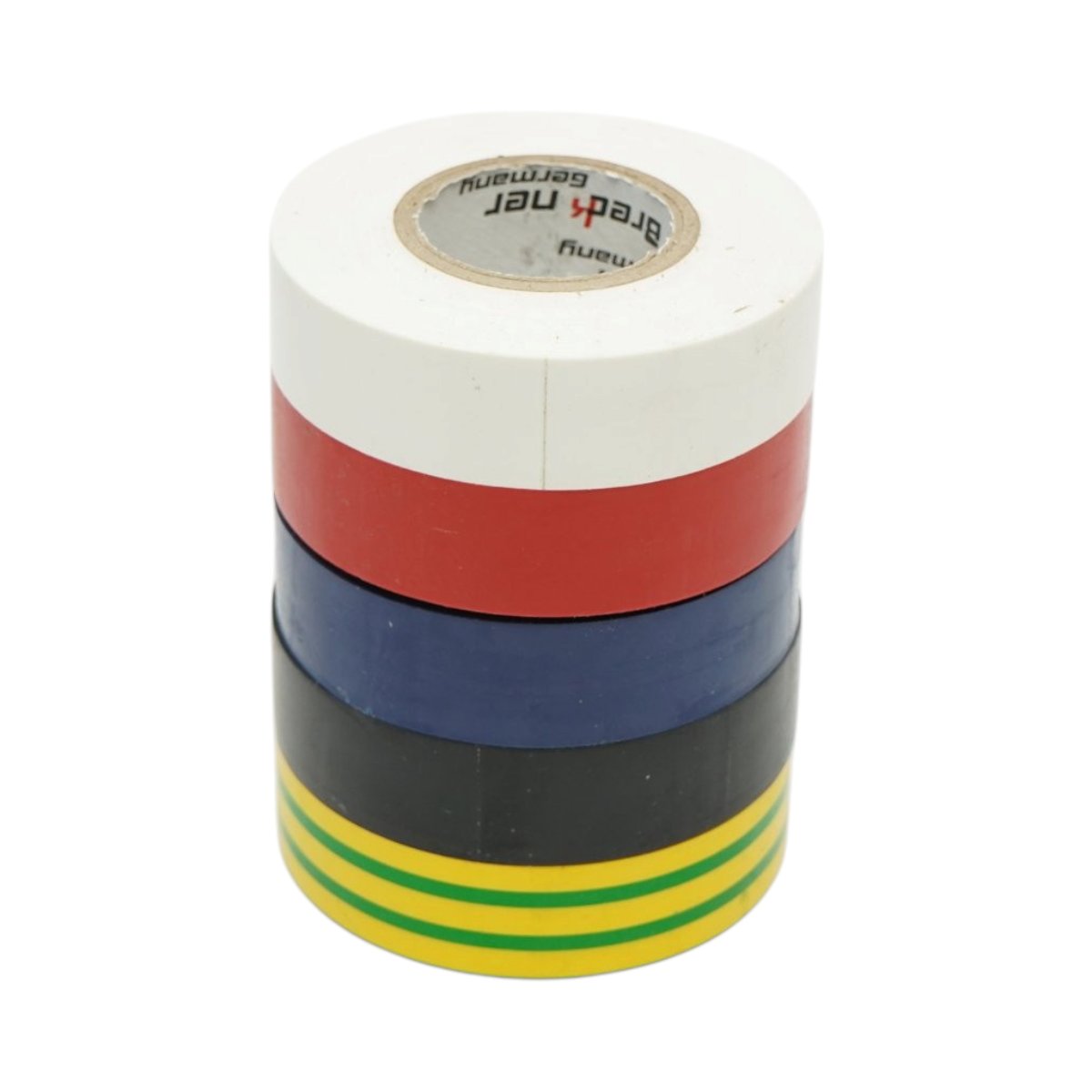 Set 5 benzi izolatoare multicolor 18mmx20m PVC Breckner Germany
