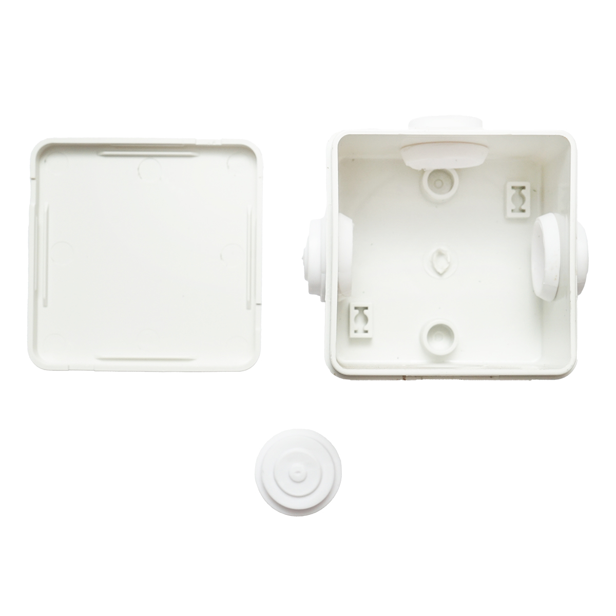 Doza derivatie patrata aparenta 4 intrari 80x80x50mm IP44 - imagine 2