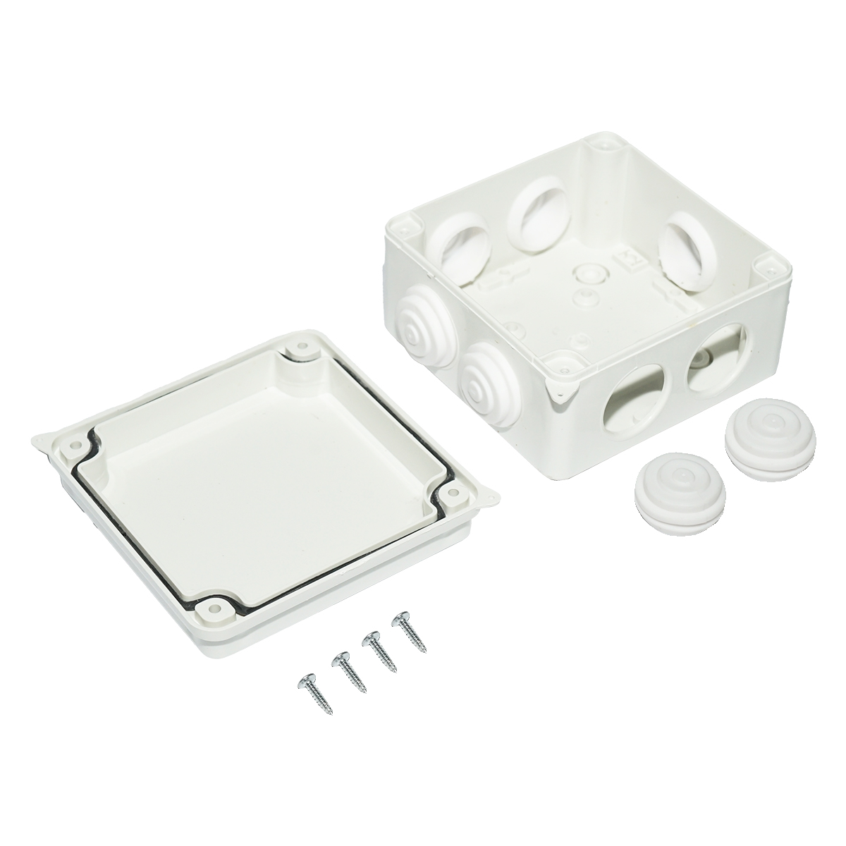 Doza derivatie patrata aparenta 7 intrari 100x100x70mm IP65 - imagine 2