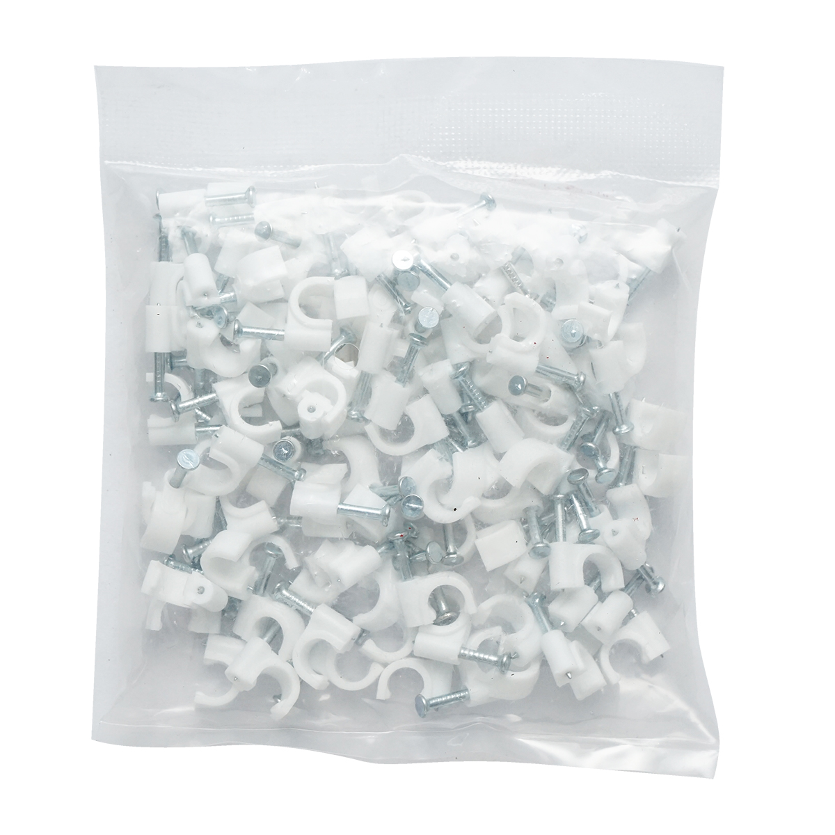 Clema cui 6mm din plastic pentru fixare cablu, 100 buc - imagine 4