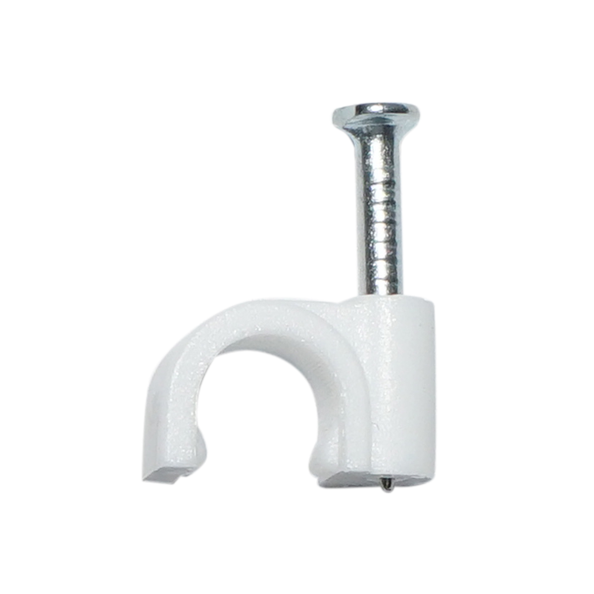 Clema cui 6mm din plastic pentru fixare cablu, 100 buc