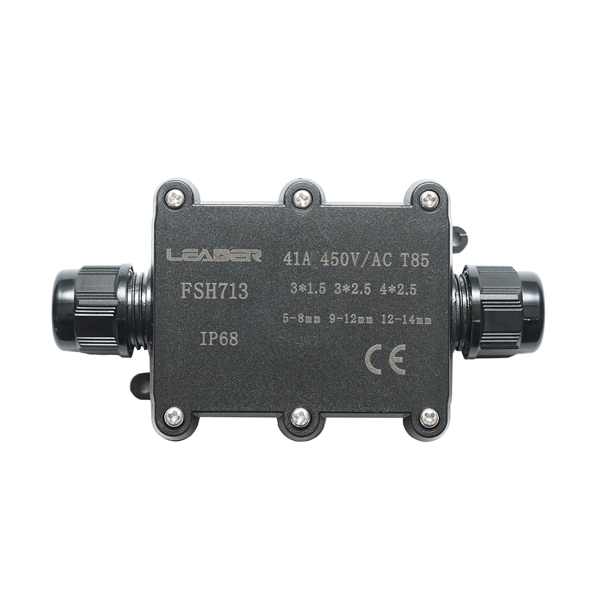 Doza etansa cu presetupe 41A 450V AC, 2 cai 5-14mm IP68 Leader - imagine 2