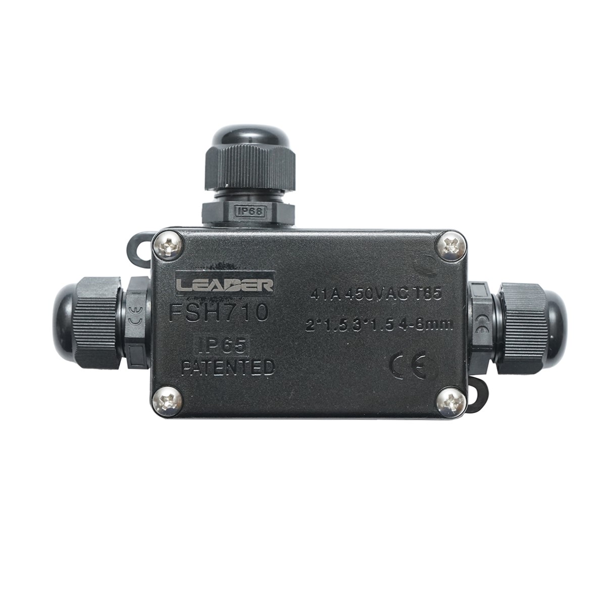 Doza etansa cu presetupe 41A 450V AC, 3 cai 4-8mm IP65 Leader - imagine 2