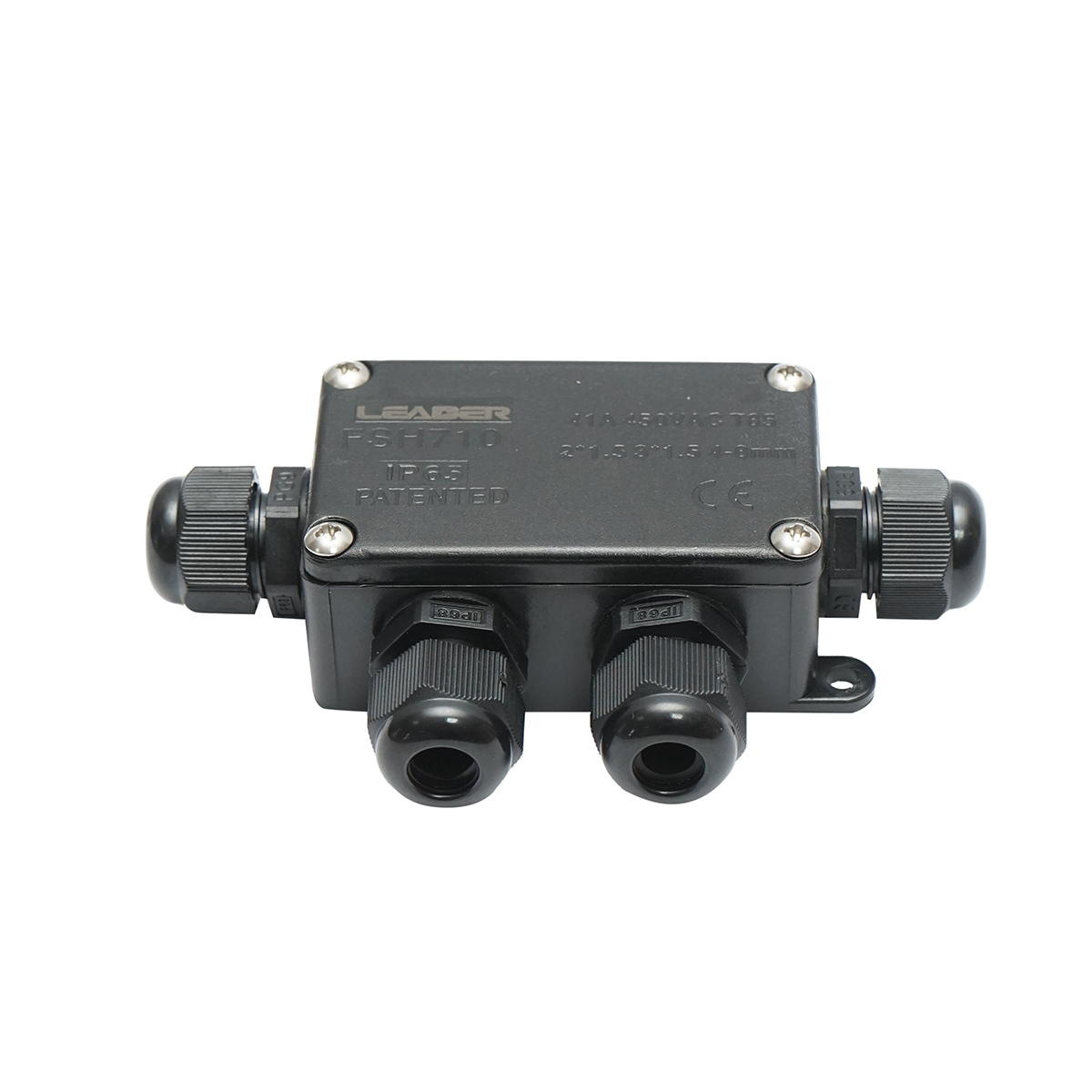 Doza etansa cu presetupe 41A 450V AC, 4 cai 4-8mm IP65 Leader