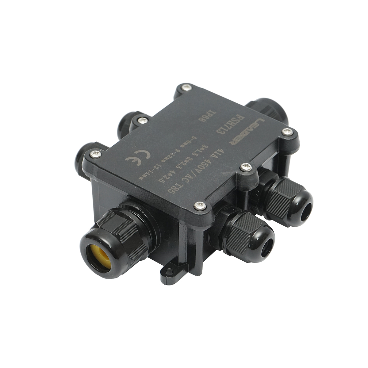 Doza etansa cu presetupe 41A 450V AC, 6 cai 5-14mm IP68 Leader - imagine 4