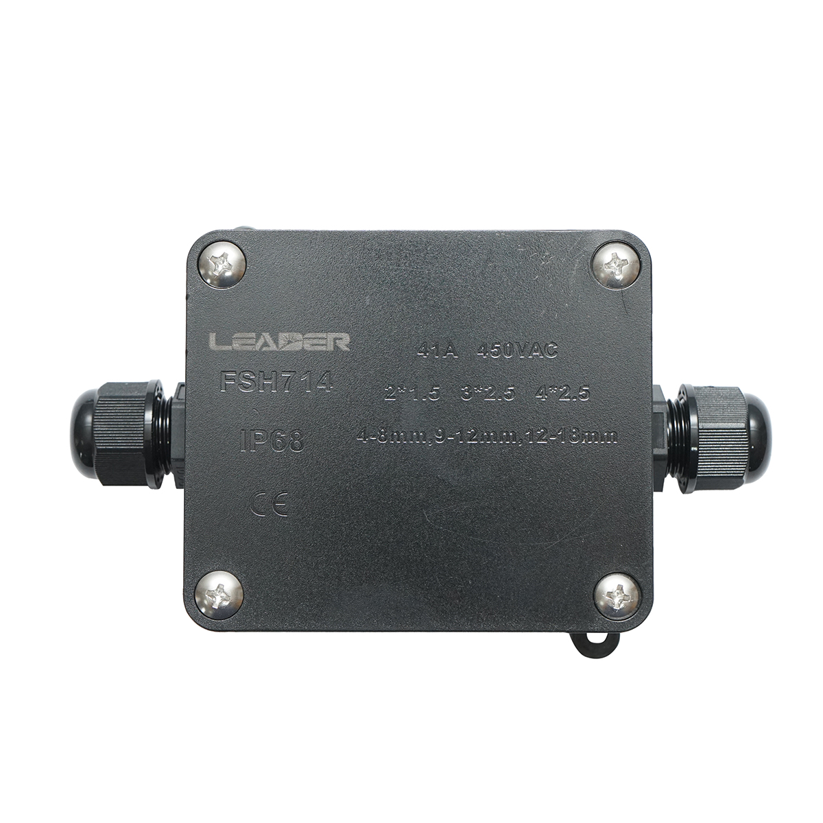 Doza etansa cu presetupe 41A 450V AC, 2 cai 4-18mm IP68 Leader - imagine 2