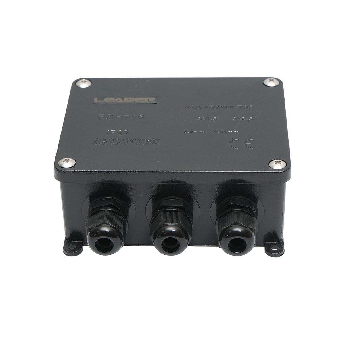 Doza etansa cu presetupe 41A 450V AC, 4 cai 4-12mm IP68 Leader