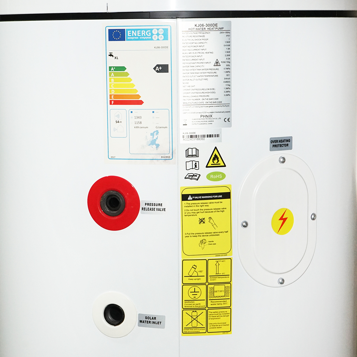 Pompa de caldura 1.5KW, 220V cu boiler apa calda 300L incorporat 2 in 1 R290 PHOENIX - imagine 4