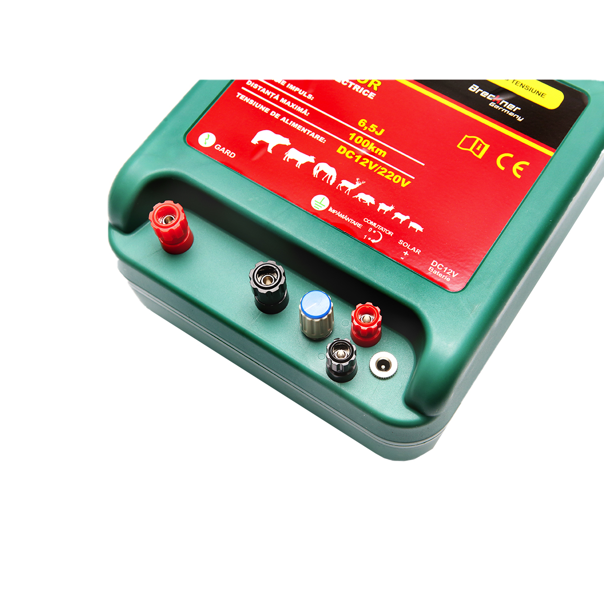 Aparat generator de impulsuri DC12/220V 6.5 Joule, 100Km pentru gard electric Breckner Germany - imagine 4