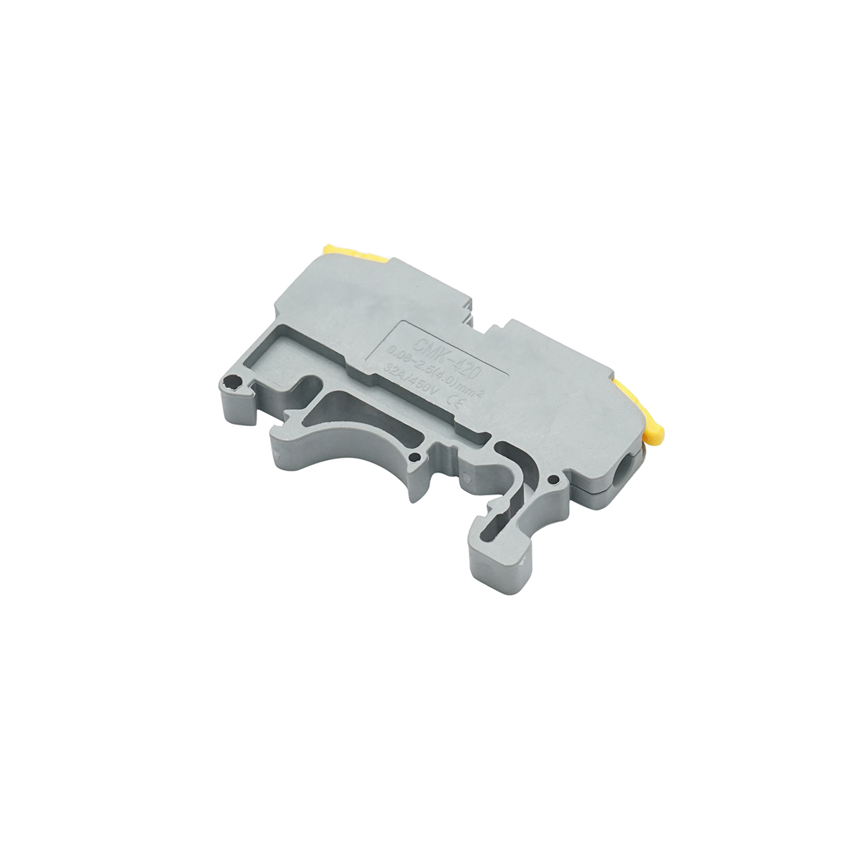 Conector rapid cablu electric 2P, 0.08-4mm, 32A/450V pentru sina DIN Leader - imagine 2