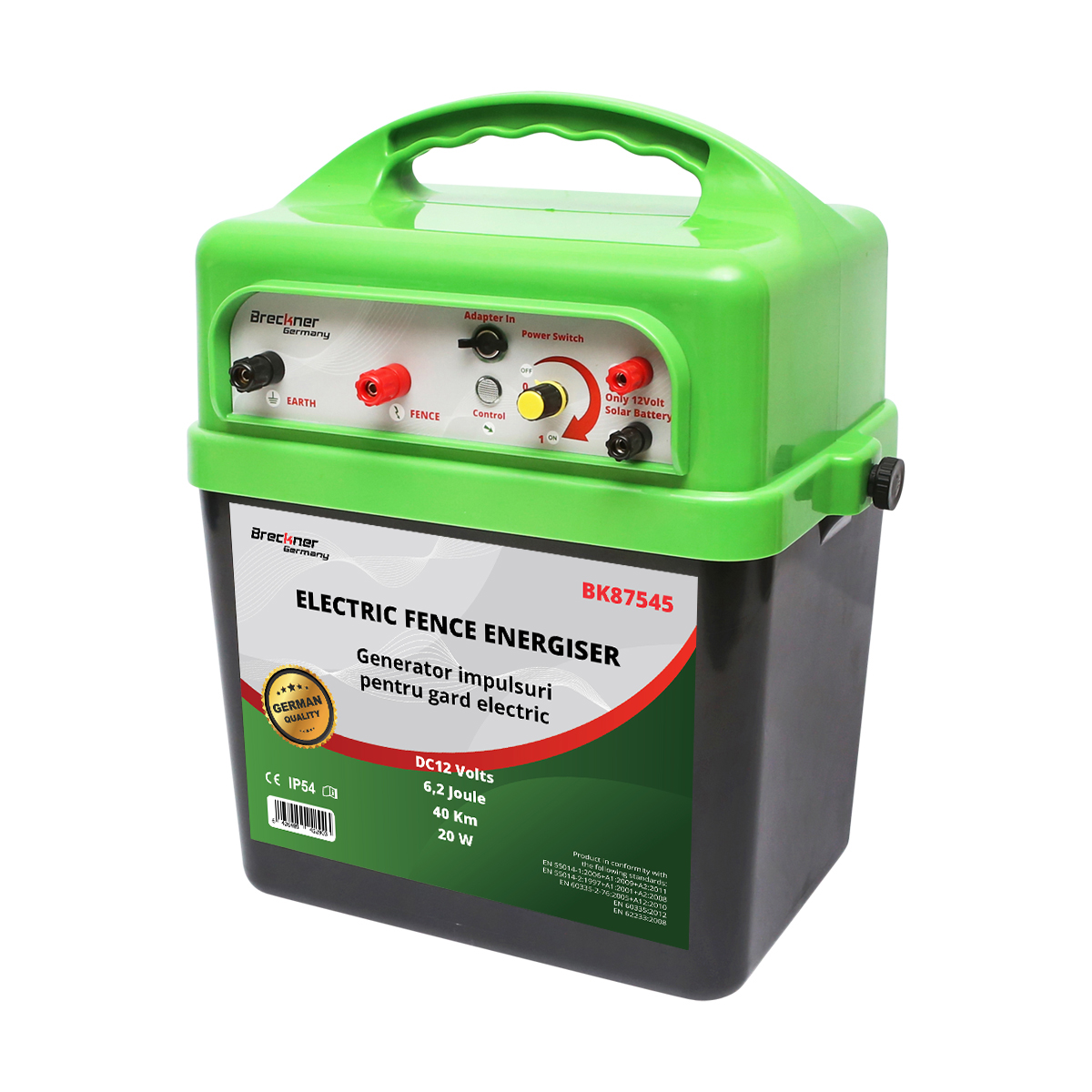 Aparat generator impulsuri DC 220V/AC 12V 6.2 Joule, 40 km gard electric Breckner Germany - imagine 2