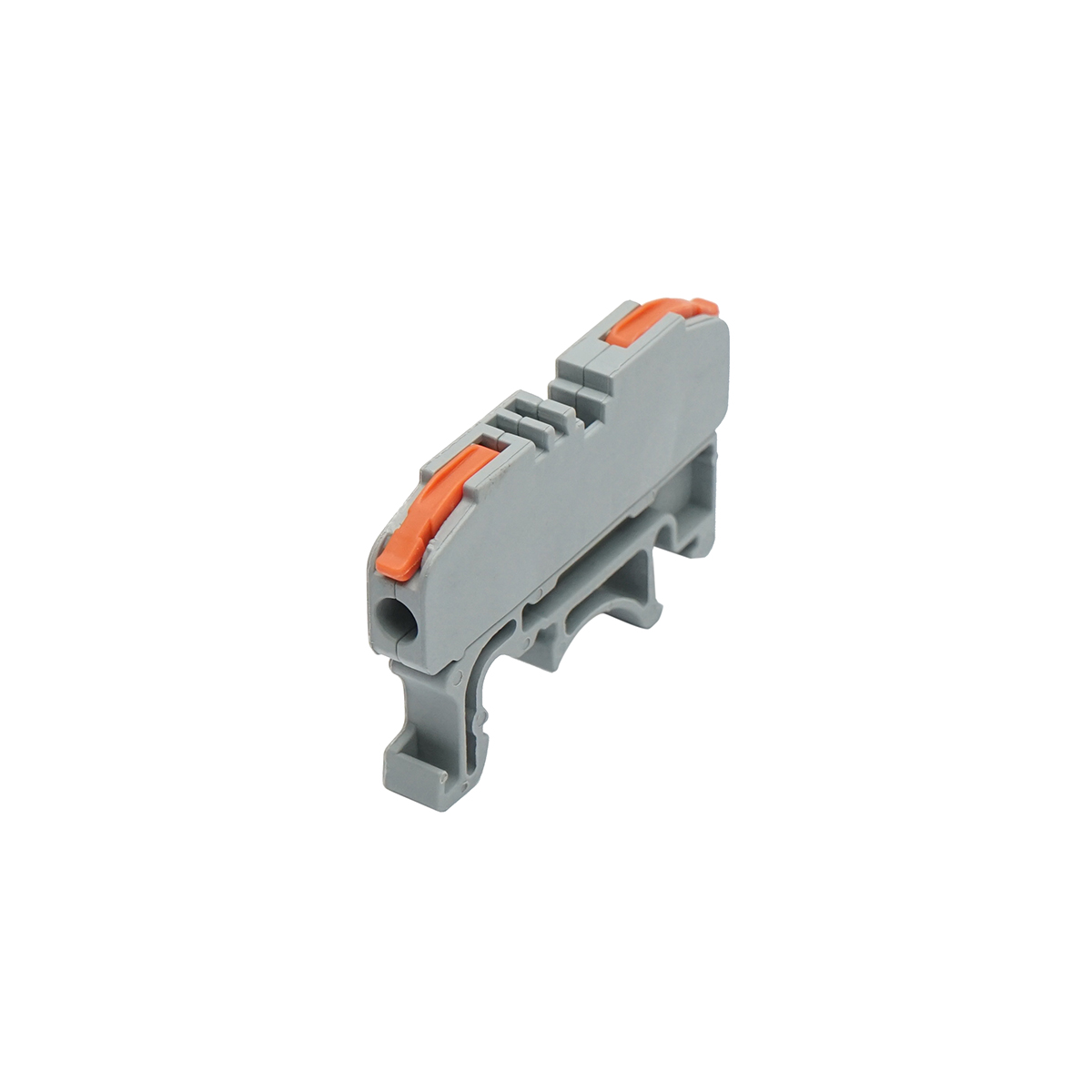 Conector rapid cablu electric 2P, 0.08-4mm, 32A/450V pentru sina DIN Leader