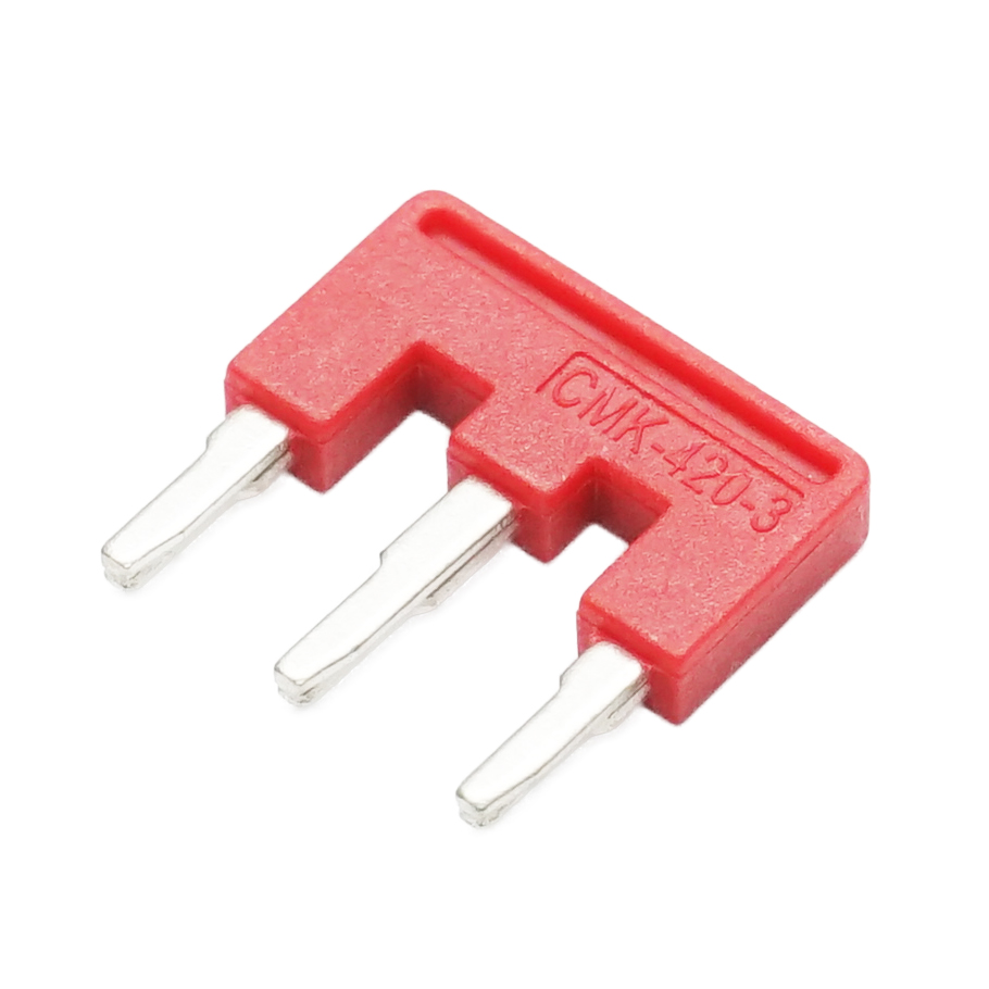 Punte de conectare 3 piste, 32A/450V pentru sina DIN Leader