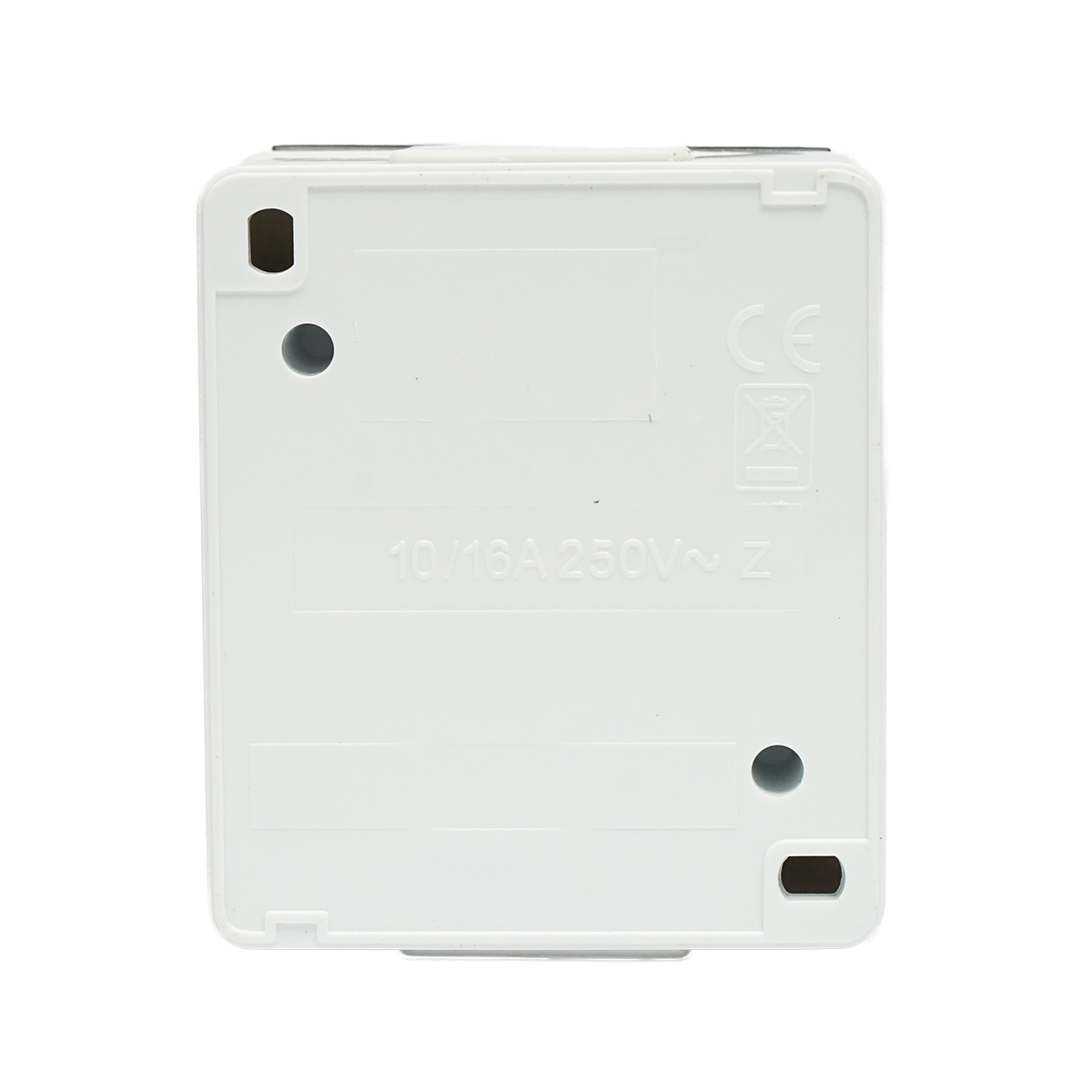Priza simpla aplicata PT 16A, 250V contact de protectie si capac transparent IP44 Breckner Germany - imagine 2
