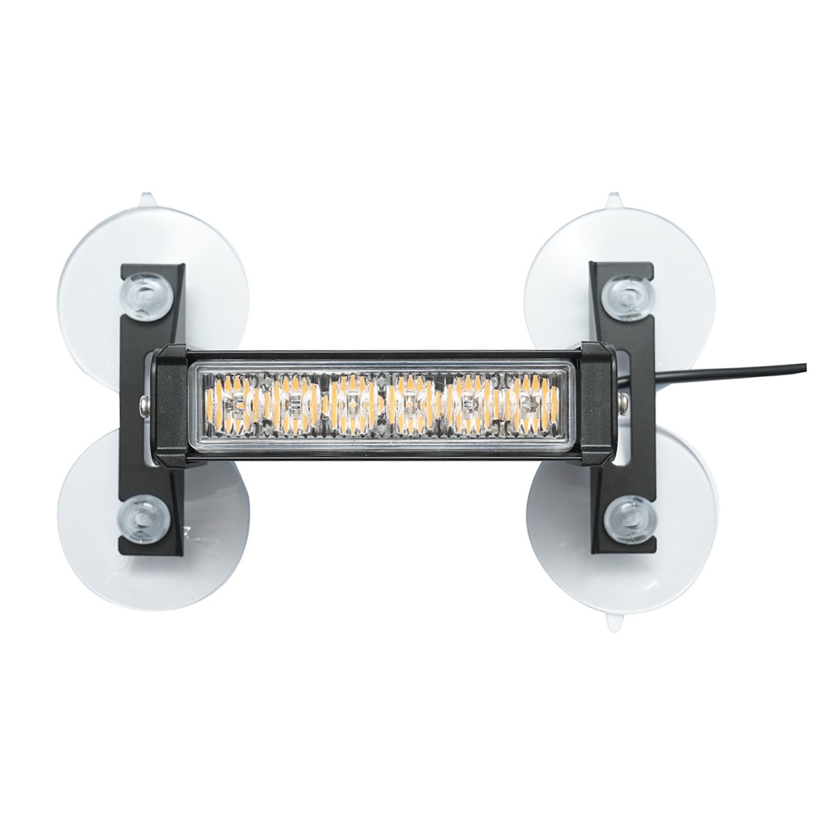 Set 4 stroboscoape cu 6 LED-uri, lumina galbena 12V Breckner Germany - imagine 4