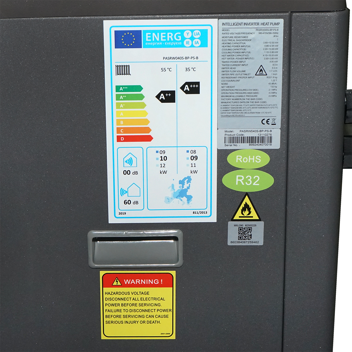 Pompa de caldura si racire aer-apa 12.5 KW, 380V cu invertor inteligent IPX4 PHOENIX - imagine 5