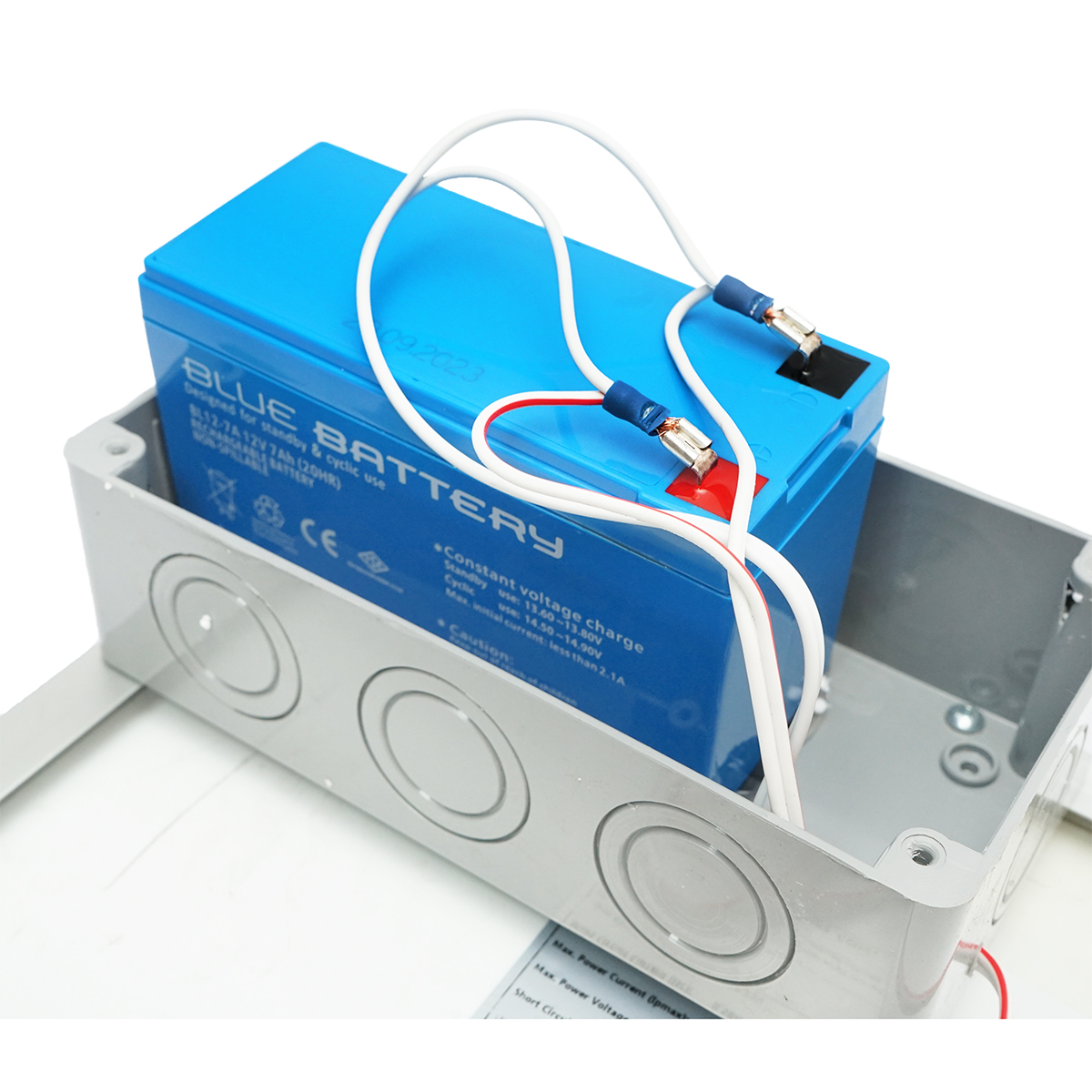 Panou solar 12W 255x355x20mm cu baterie 12V/7Ah Breckner Germany - imagine 4