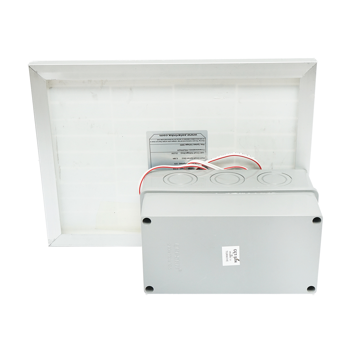 Panou solar 12W 255x355x20mm cu baterie 12V/7Ah Breckner Germany - imagine 2