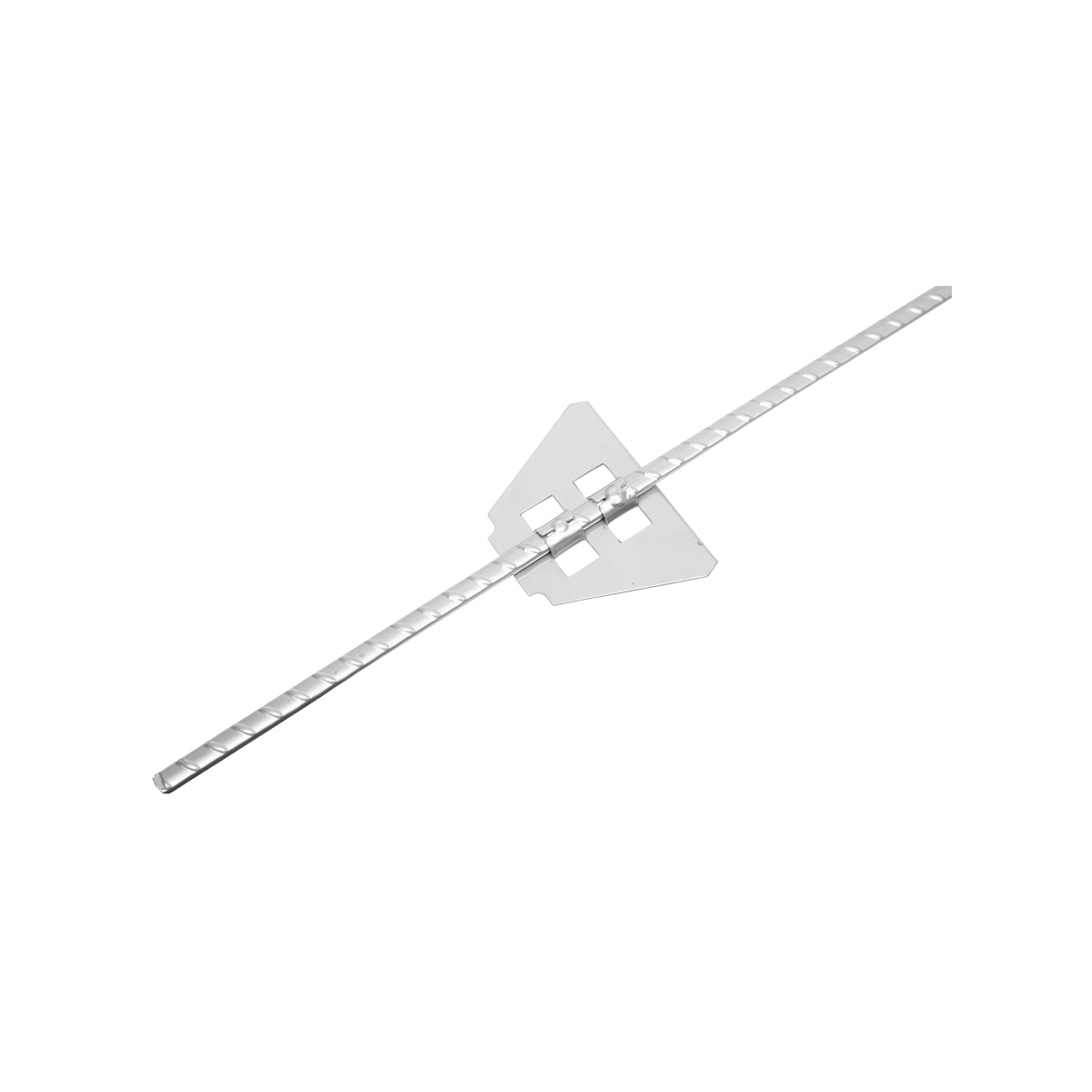 Stalp metalic 1080mm cu izolator de capat 59x33mm si izolator filetabil mijloc pentru gard electric Breckner Germany - imagine 6