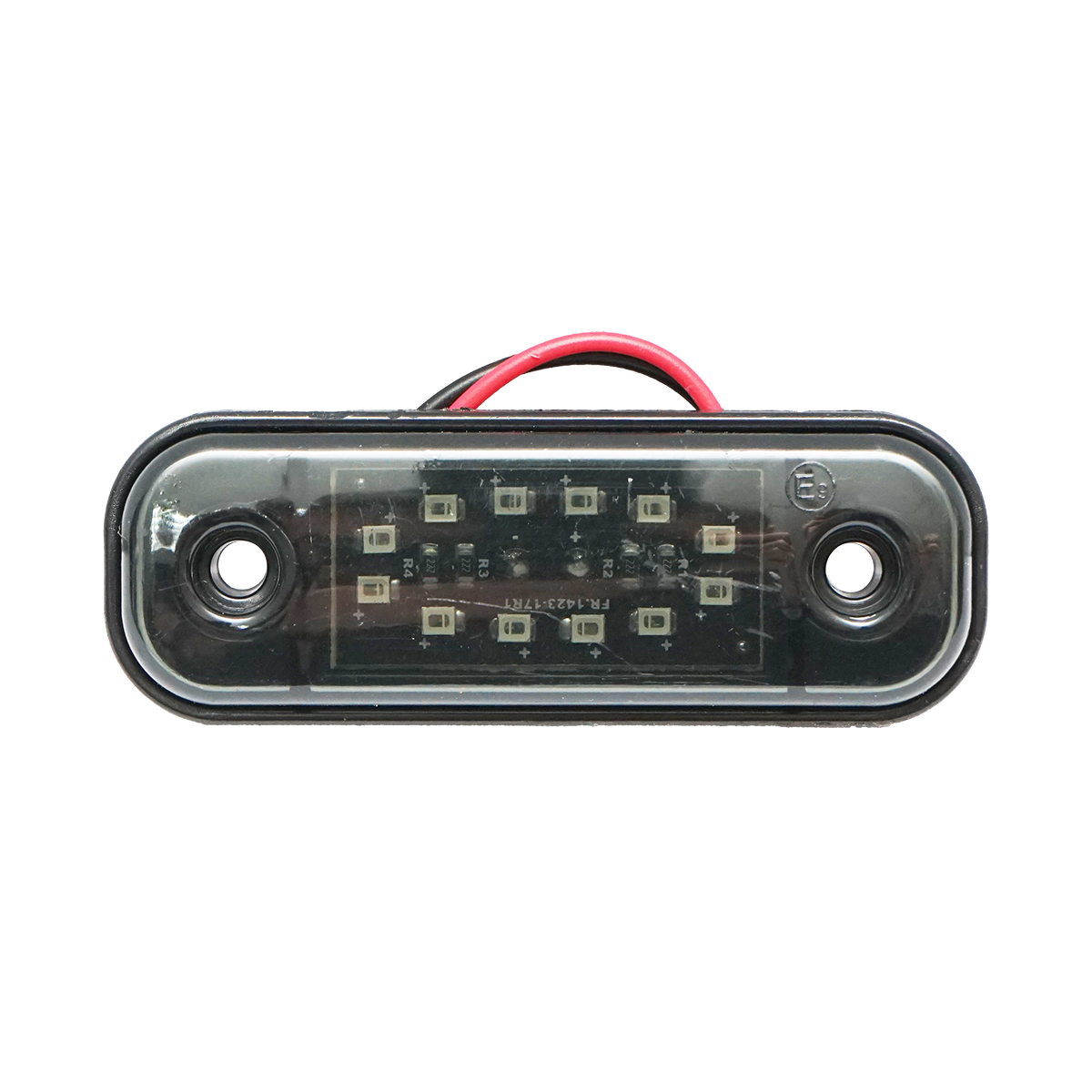 Lampa laterala gabarit slim LED 12-24V, rosu fumuriu 89x32mm Breckner Germany