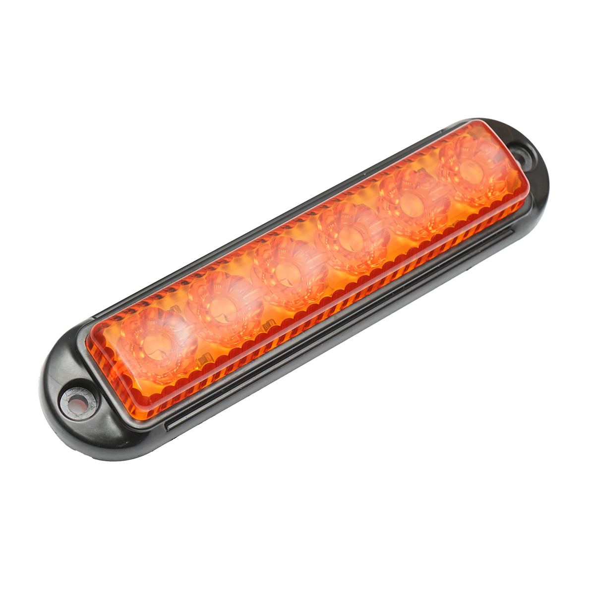 Lampa laterala gabarit LED 12-24V, galben 155x37mm, rama neagra Breckner Germany - imagine 3