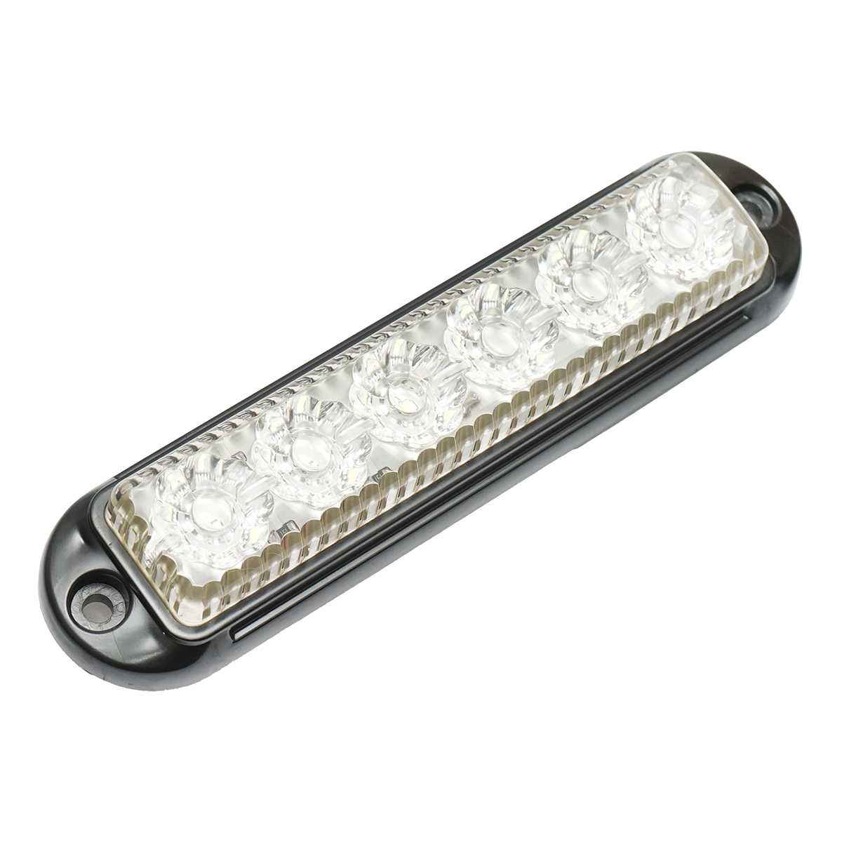 Lampa laterala gabarit LED 12-24V, alb 155x37mm, rama neagra Breckner Germany - imagine 3